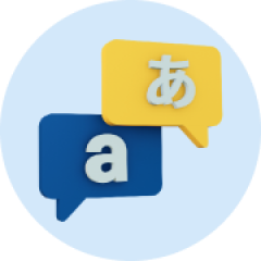 Multilingual support icon